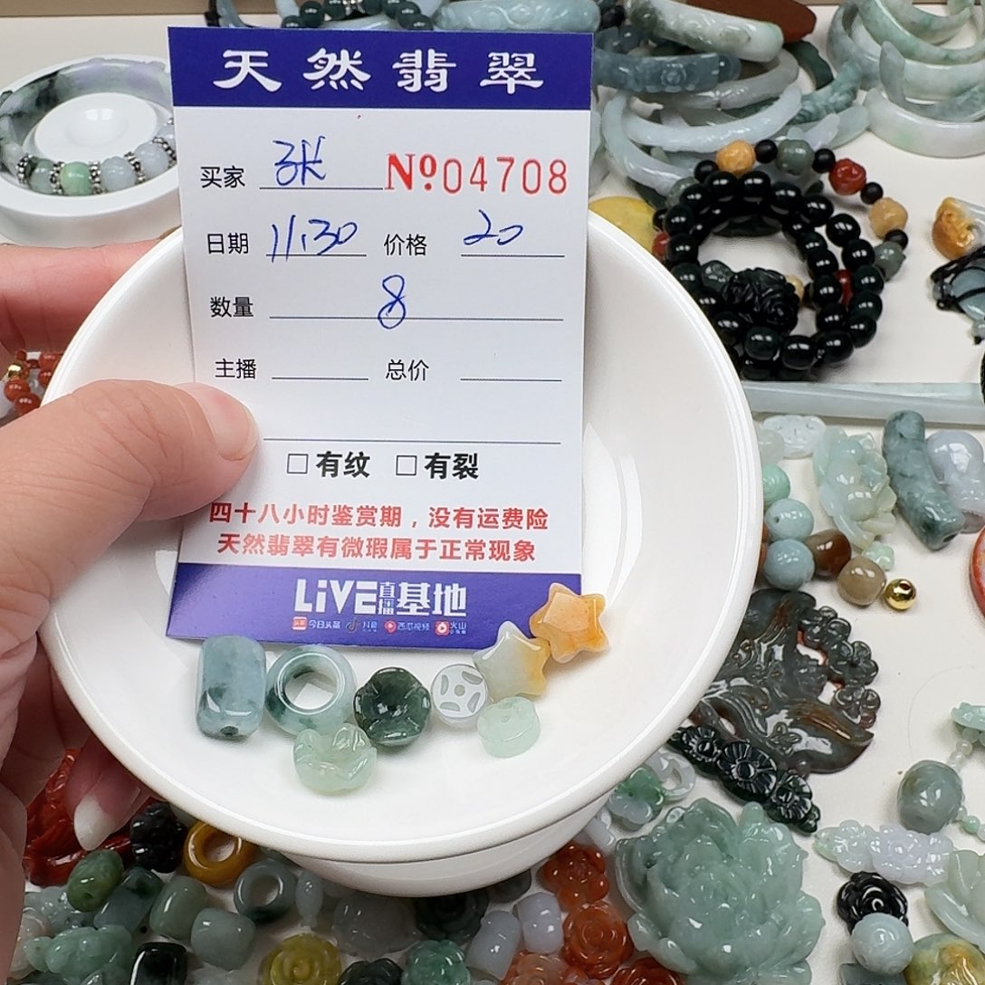 张***蓉翡翠未镶嵌颈饰544