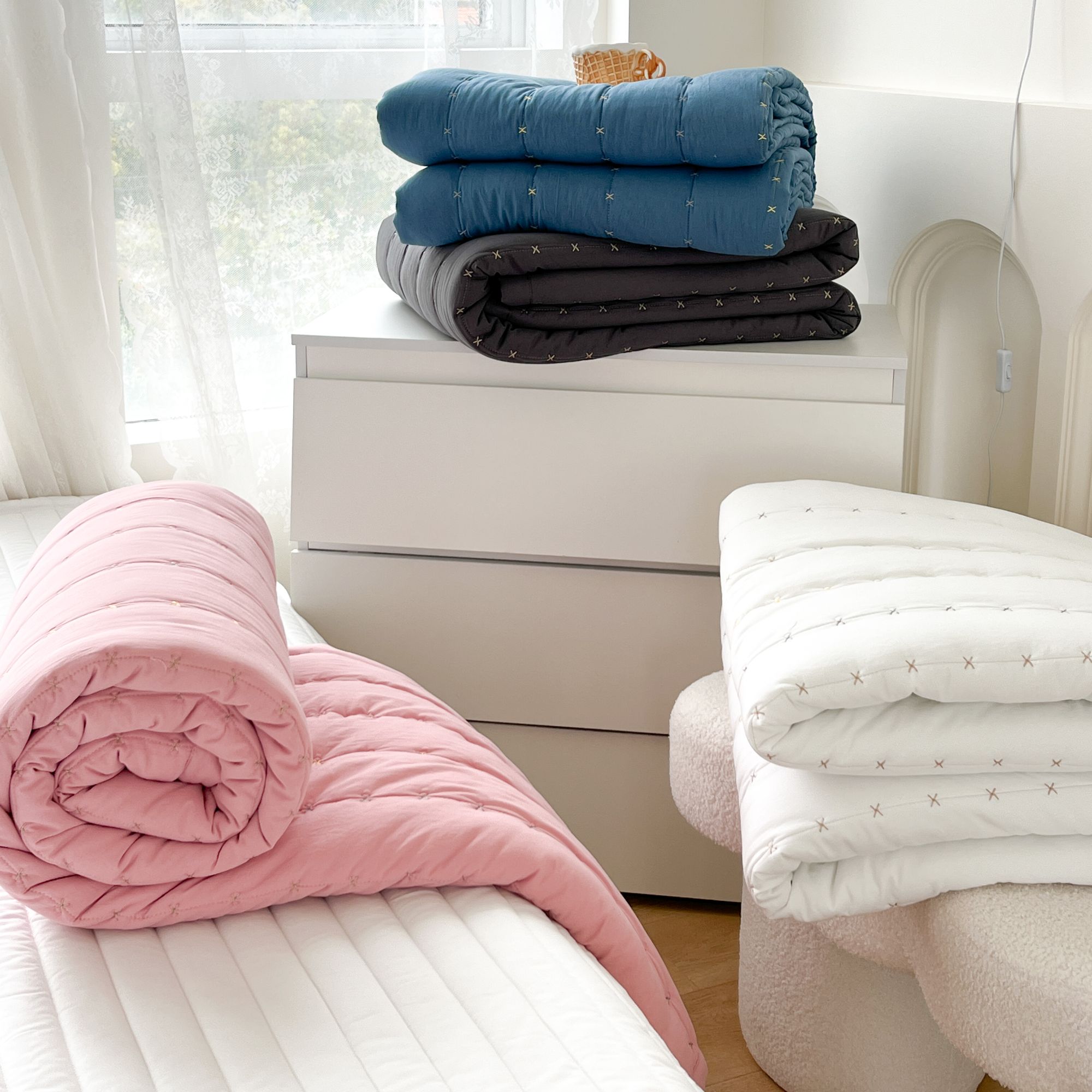 2025新款 AGIROOM【日本出口高品质】四季款被子，子亲肤、柔软、纯色