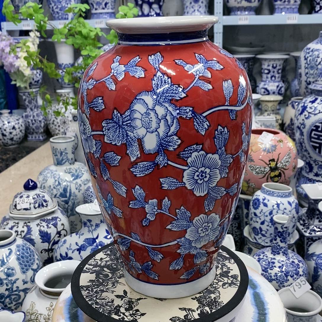 【闪购商品】摆件红色萝卜瓶……