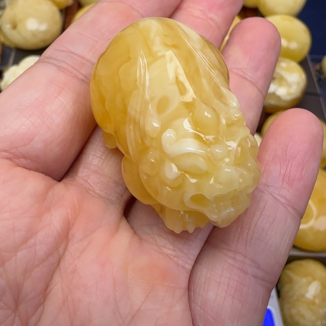 蜜蜡颈饰未镶嵌天然蜜蜡