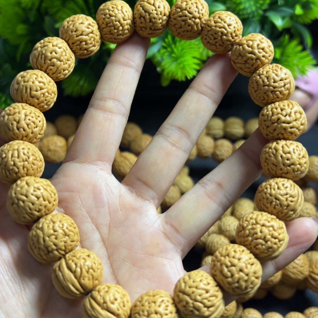 桃木龙珠桃核手串