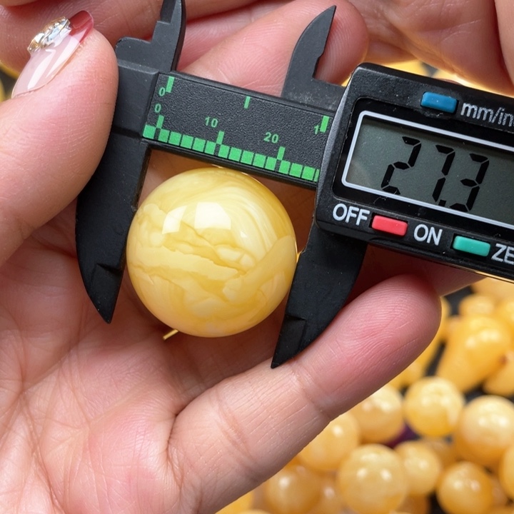 蜜蜡裸石未镶嵌蜜蜡珠子