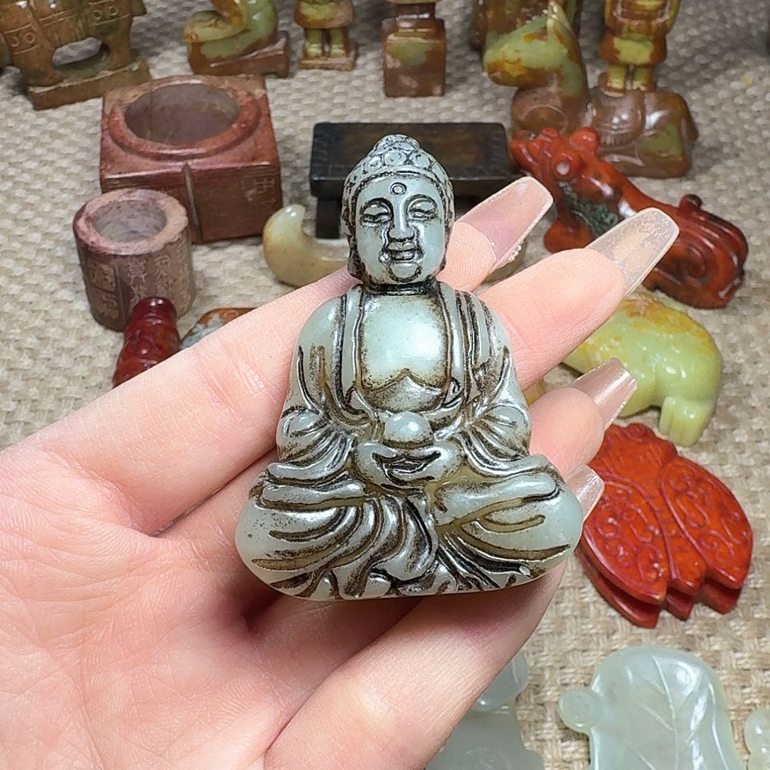 白玉菩提吊坠挂件