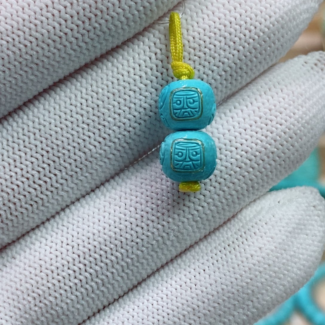 绿松石未镶嵌珠宝奇石8.6mm