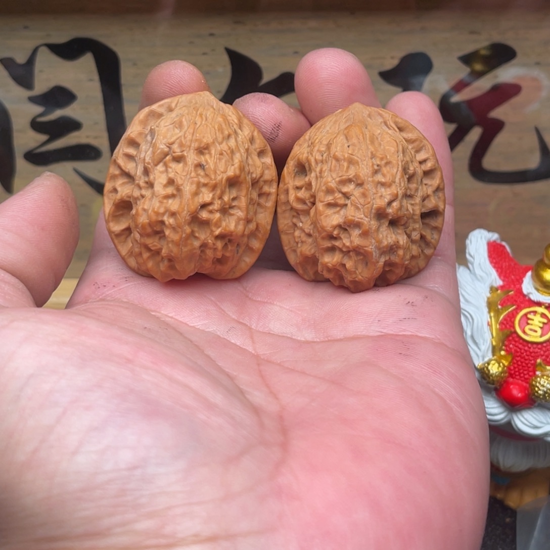 吊坠文玩核桃34红莲