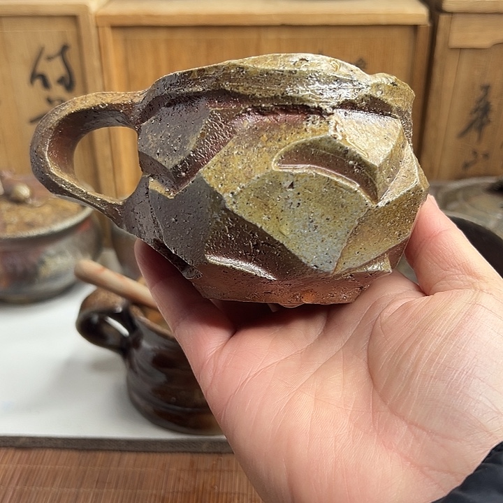 备前烧，横山伸一咖啡杯，