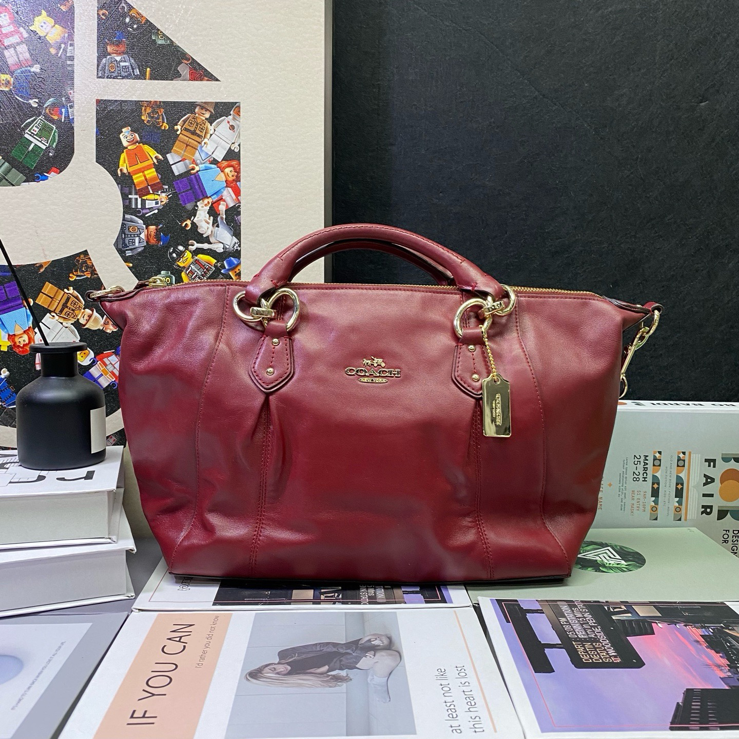 95新 COACH/蔻驰 22915斜挎包30*24