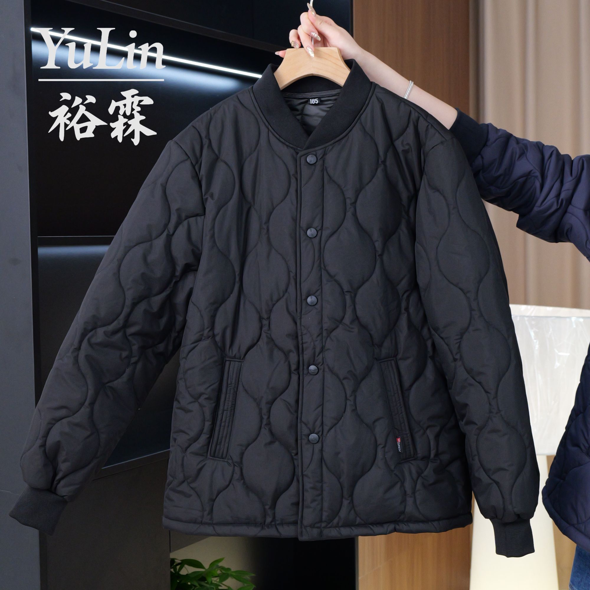 2025男款棉服保暖中老年棉袄秋冬户外休闲防寒外套大学生校服内搭