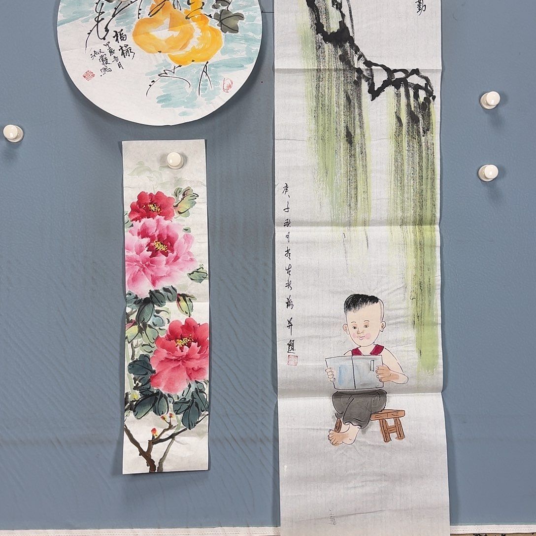 国画469 牡丹一如您的脸颊美丽的