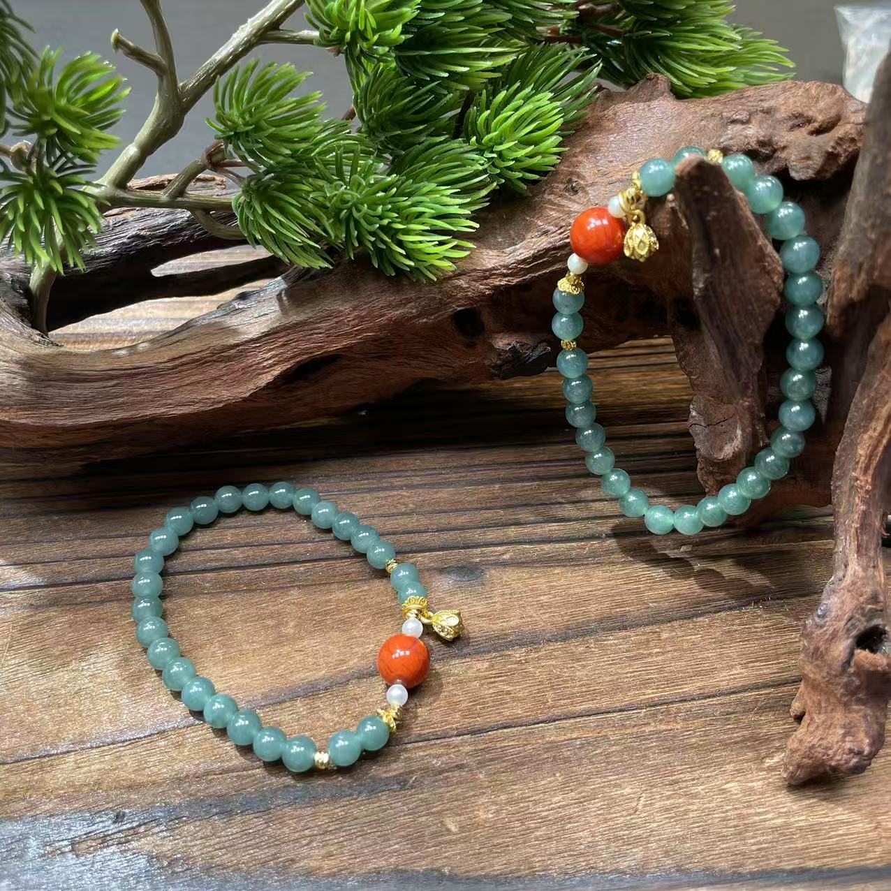 【云】翡翠diy手串多样性发其一@k