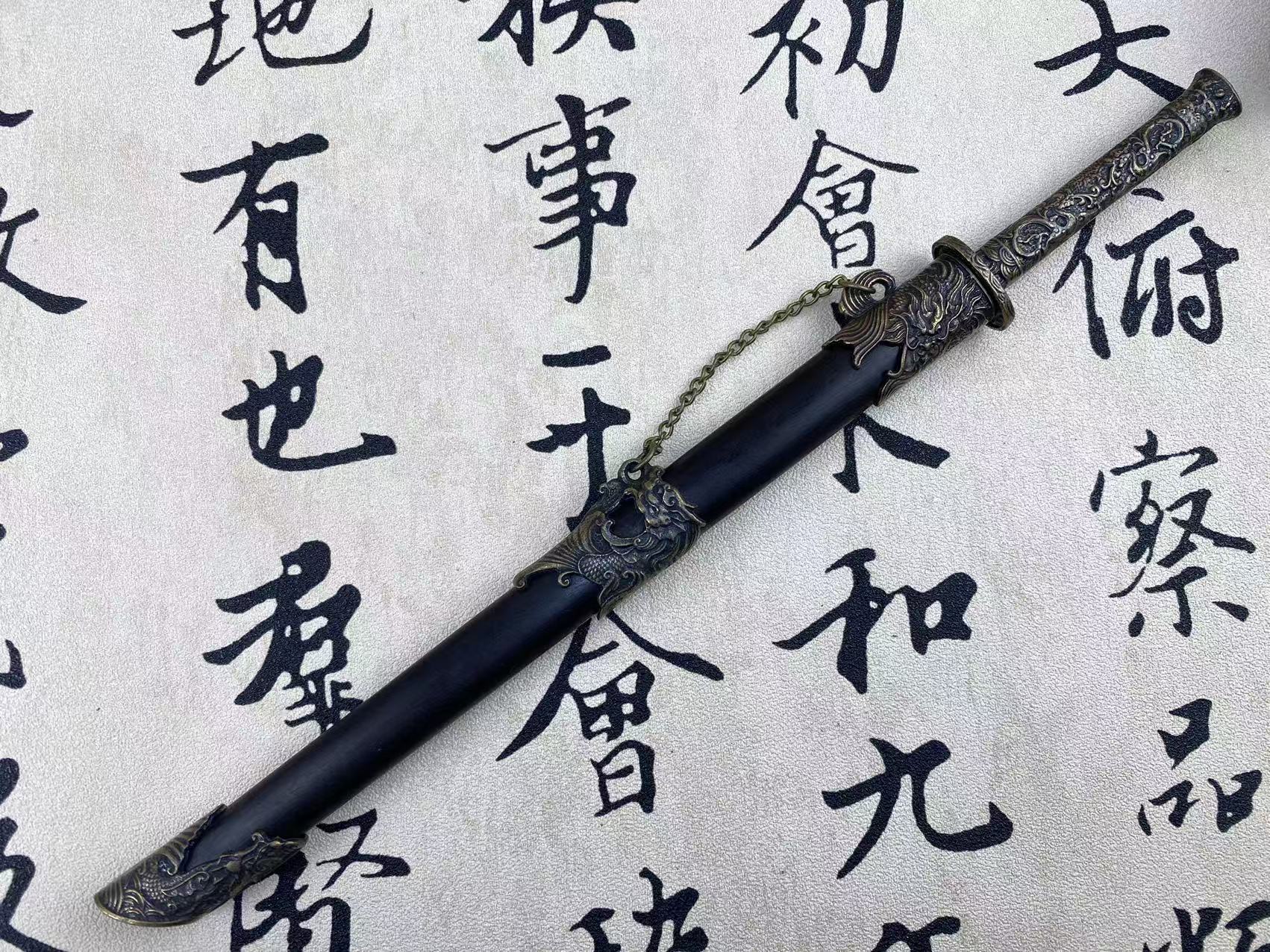 【绣春唐横】龙泉1：4微型工艺品模型摆件（未开刃）