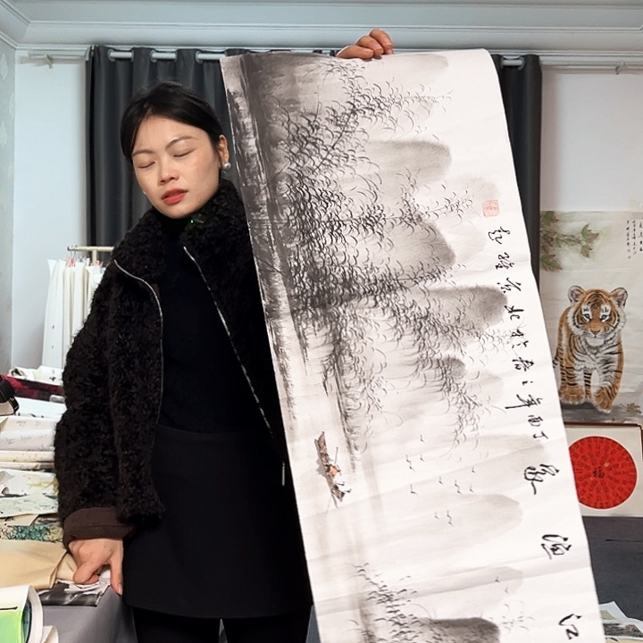 国画夏**风纯手绘图纯手绘