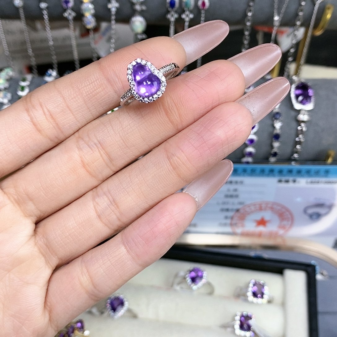 杏****银S925镶嵌耳饰碧玺猫眼