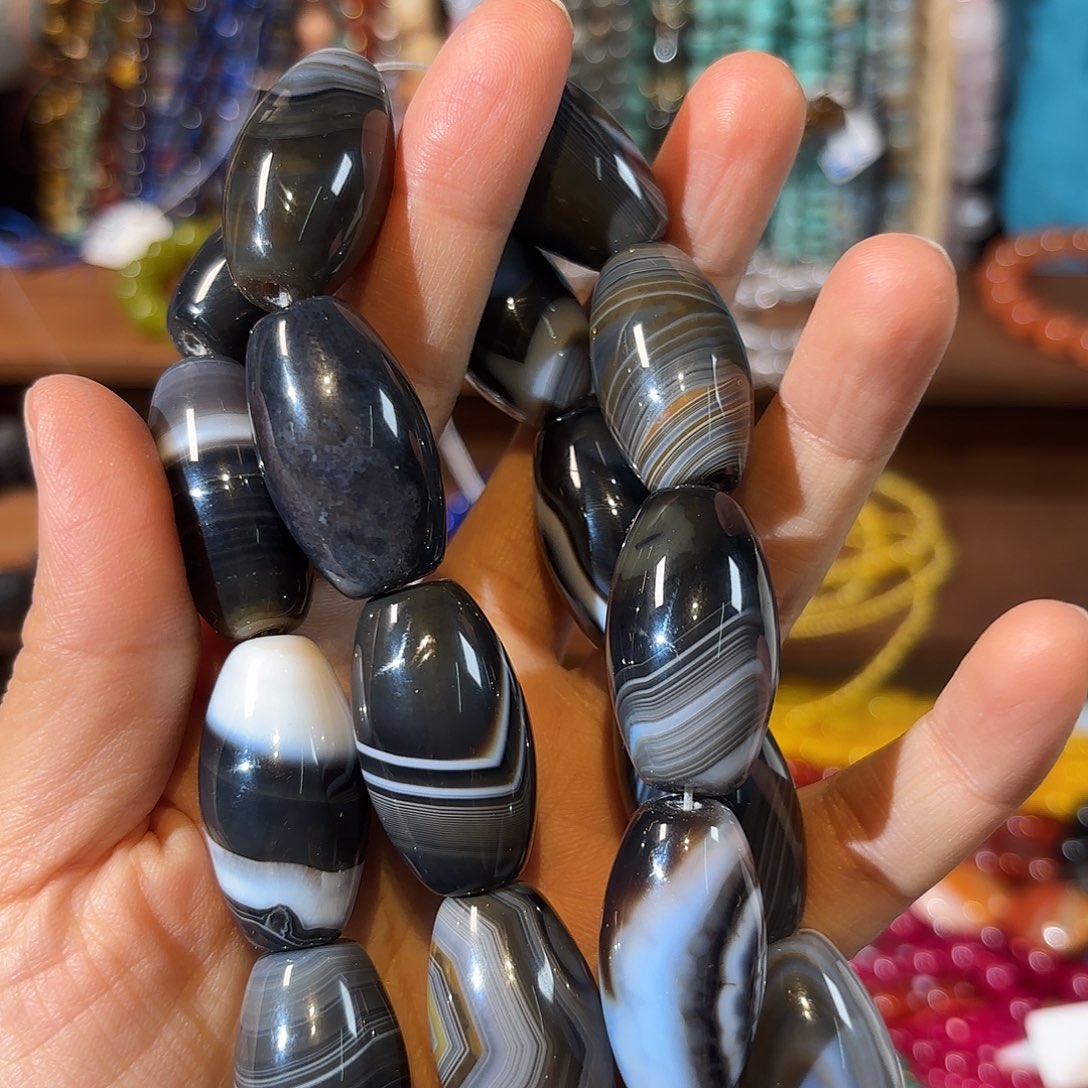 玛瑙/玉髓银S925镀金镶嵌珠宝半成品灰玛瑙卡17-28一颗