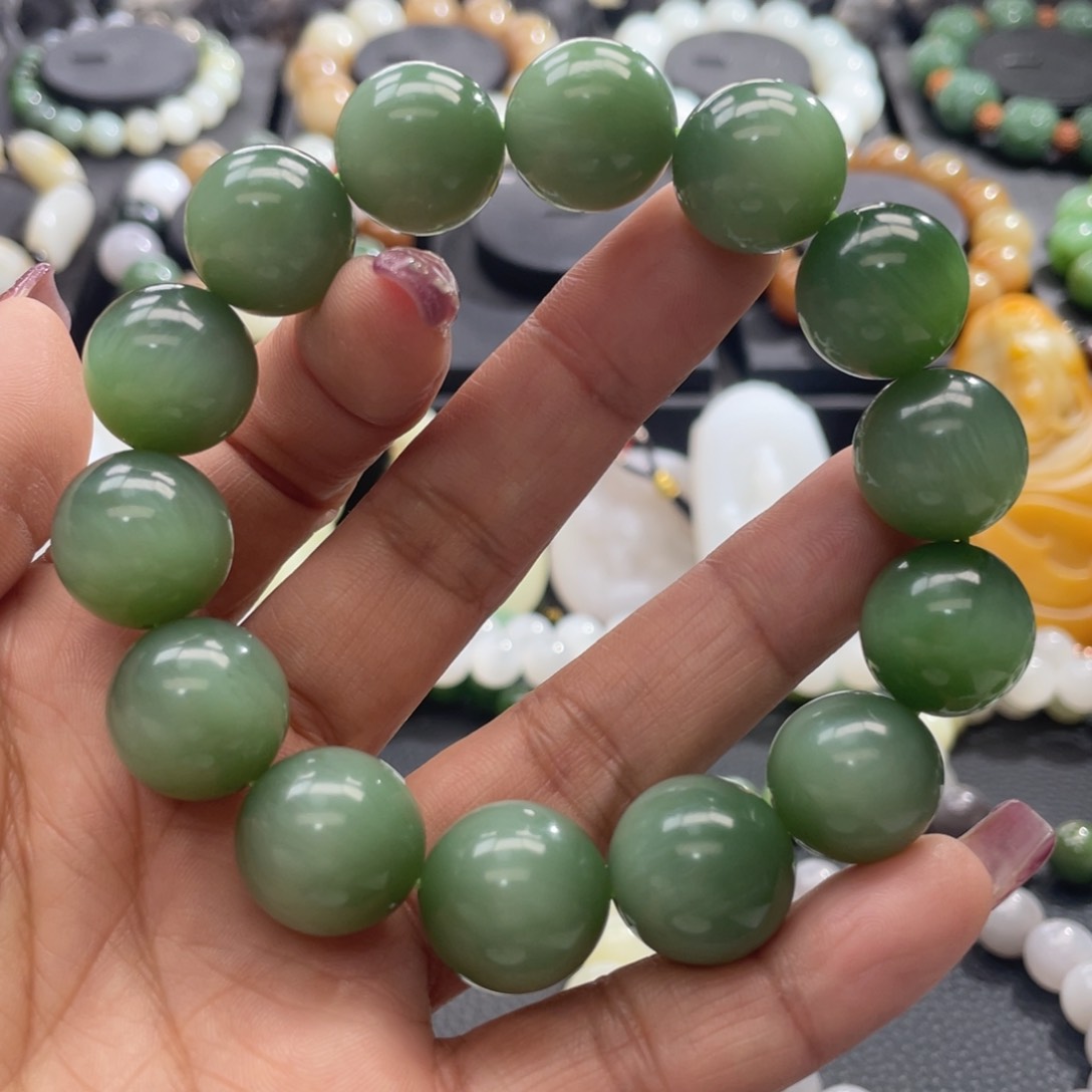 和田玉手串未镶嵌