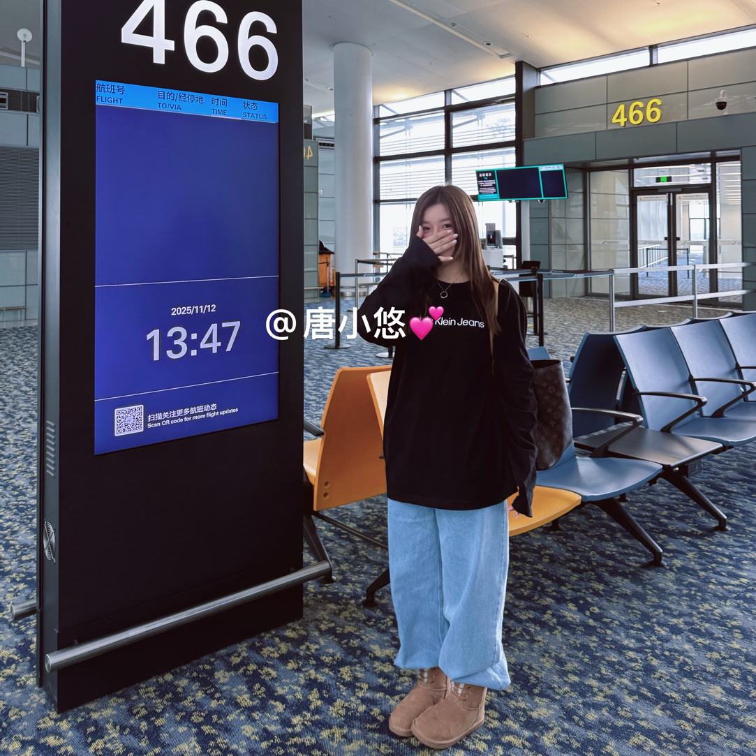 【唐小悠童装】悠妈同款 必入黑色百搭大T