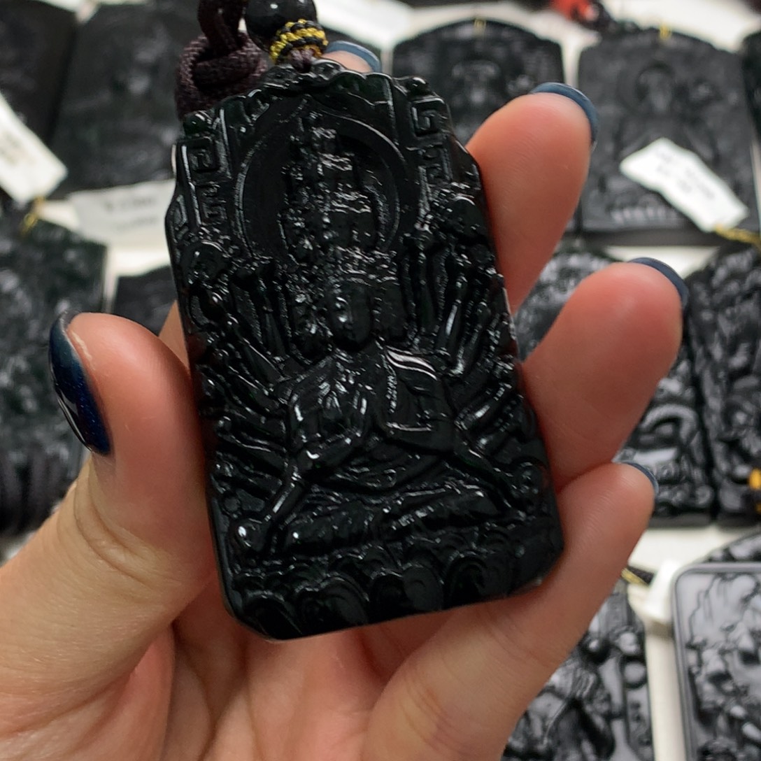 天然a货钢琴黑挂件