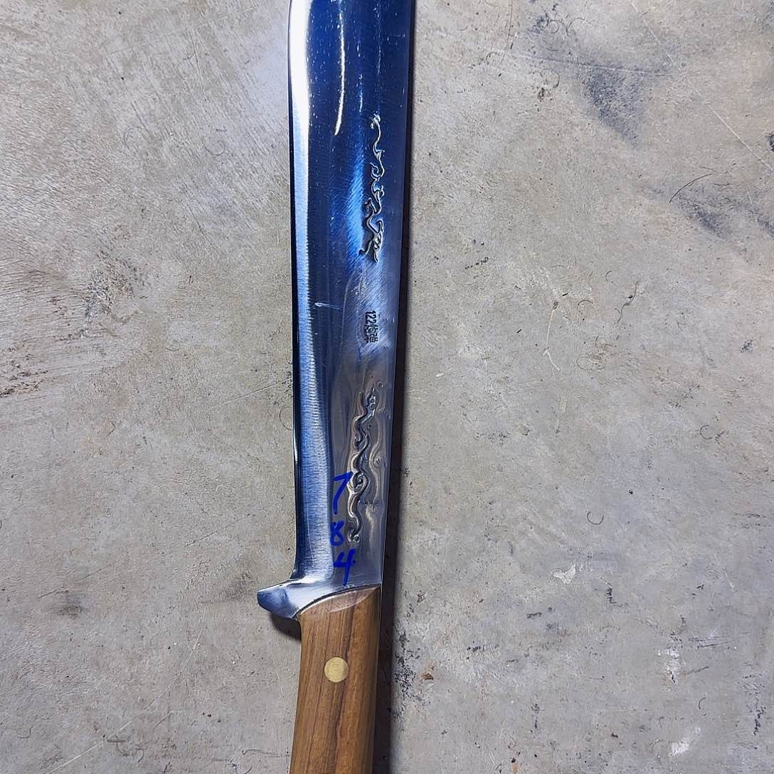 炮弹钢手工锻打砍柴刀