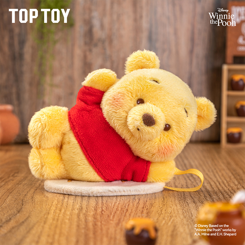 【TOPTOY】迪士尼小熊维尼和小豆好朋友系列毛绒玩偶包包盲盒挂件