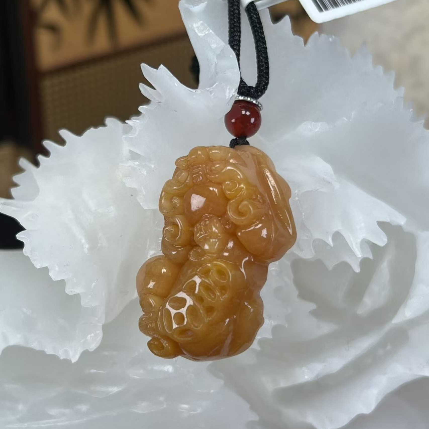 玉貔貅吊坠  无礼盒（多样性发其一）D017