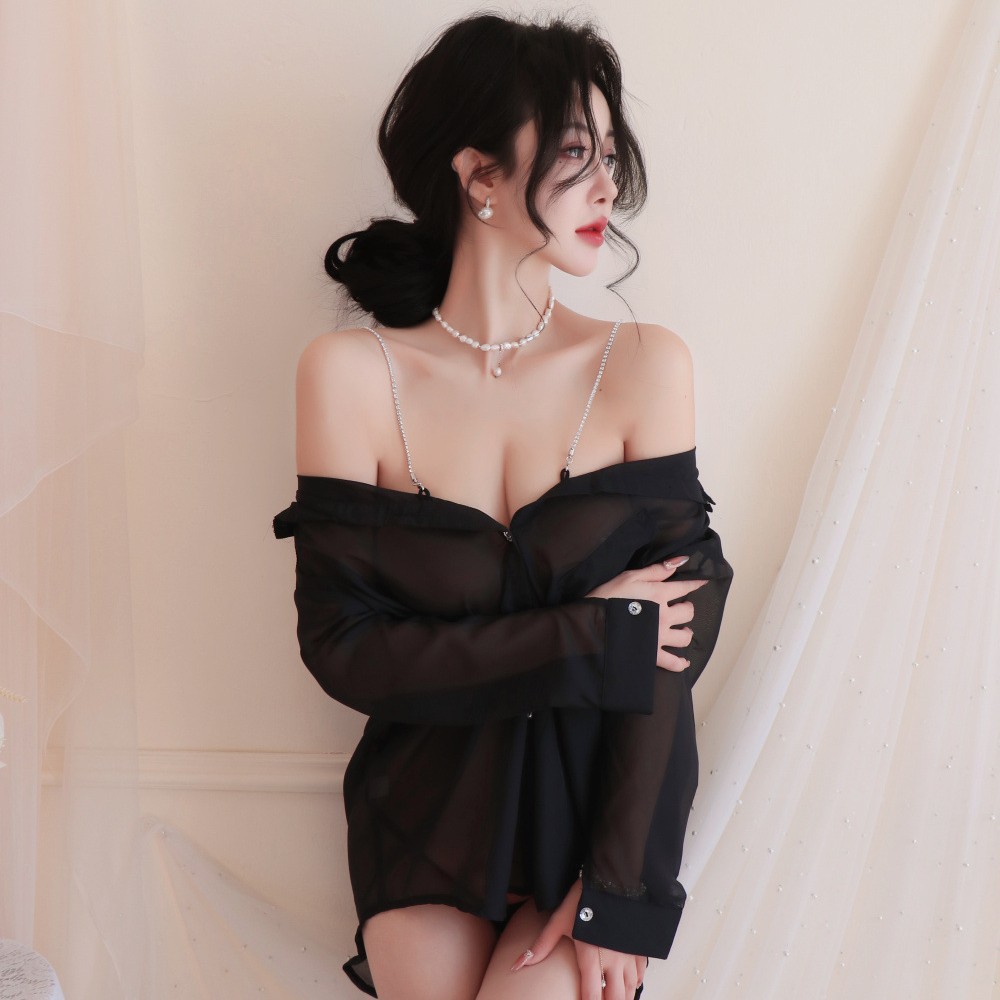 樱桃内衣性感纯欲男友衬衫制服战袍睡衣秘书