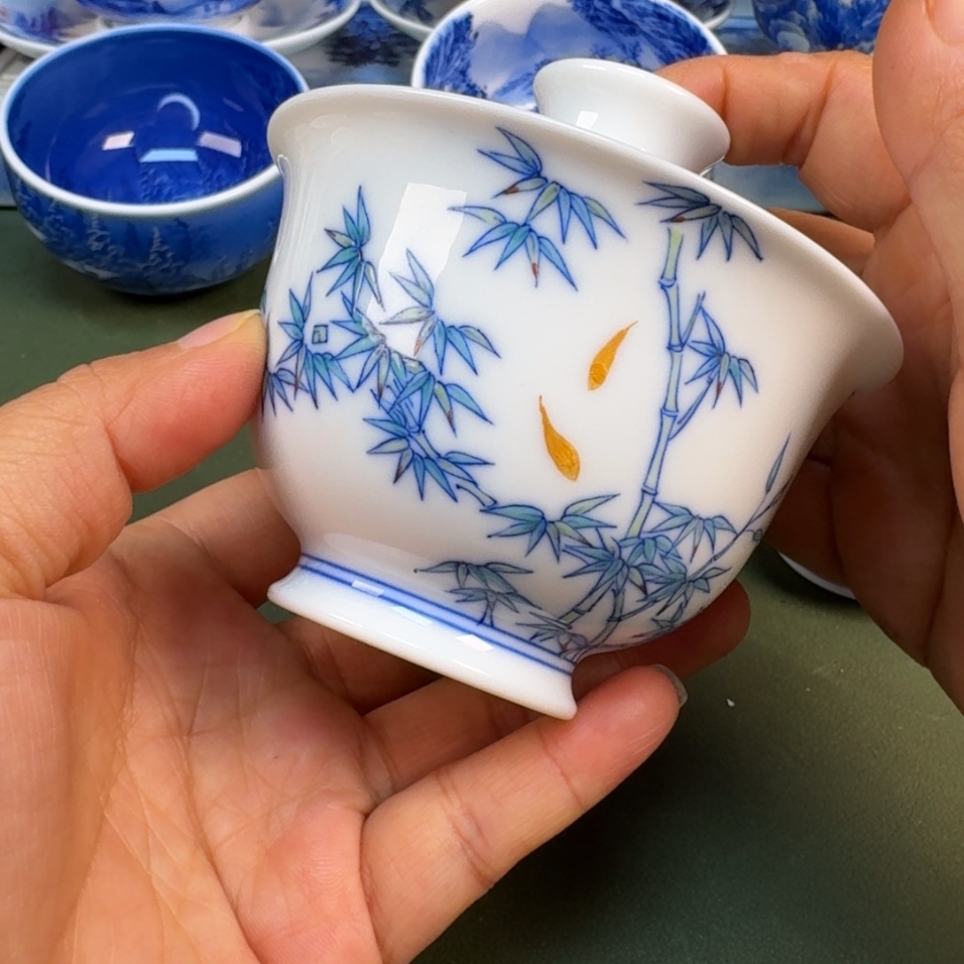 陶景德镇纯手绘茶具圆圆262