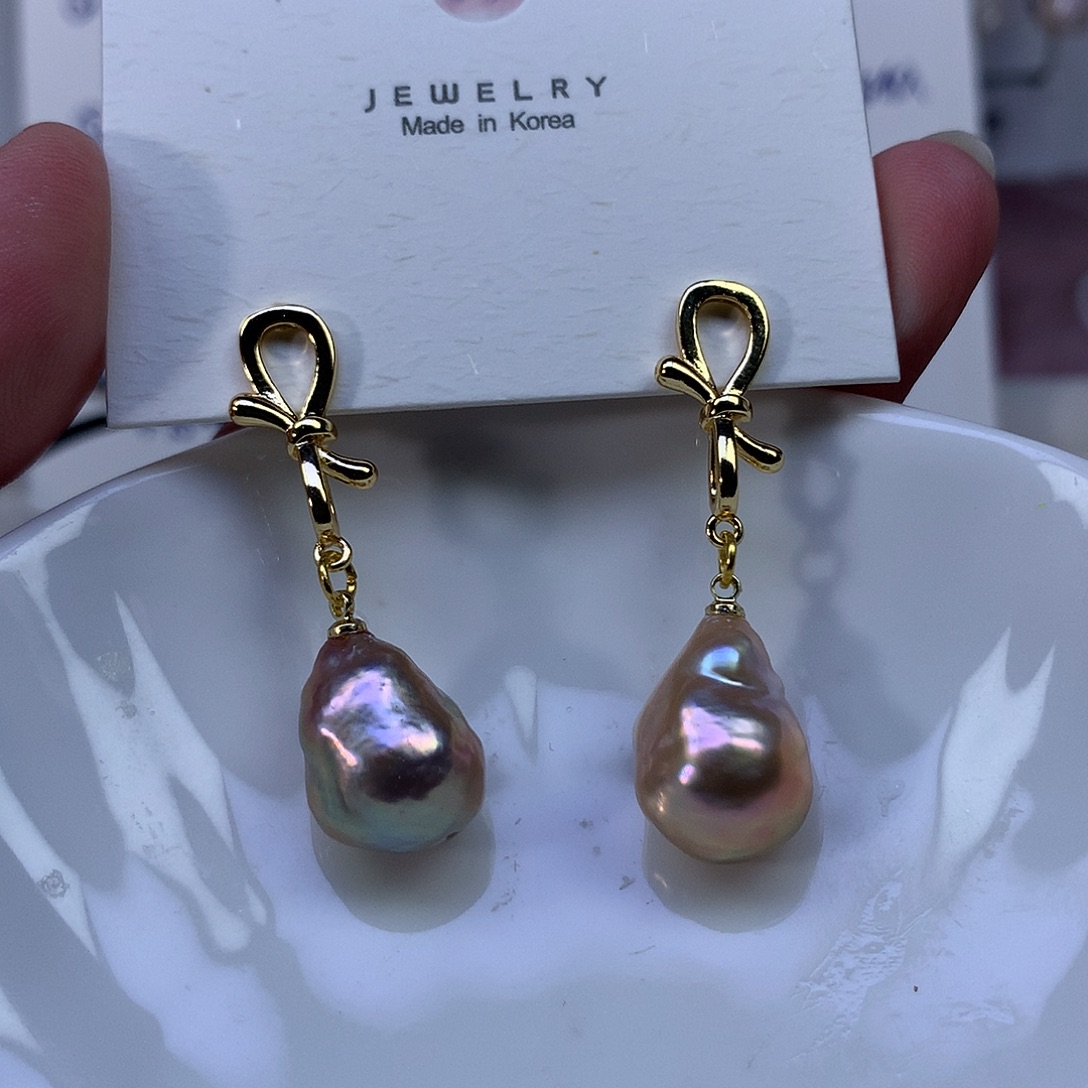 淡水珍珠合金耳饰特价4663