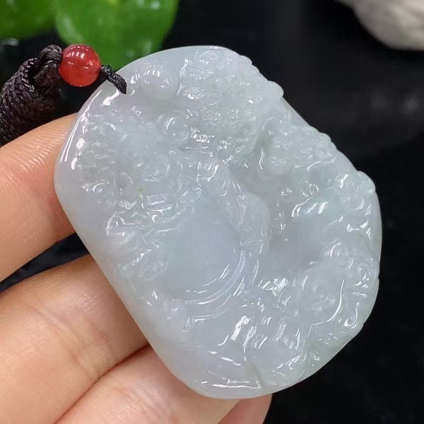 B43-天然A货翡翠-财神