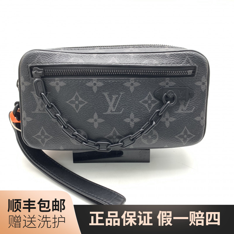 95新 LouisVuitton/路易威登 LV黑老花手拿包/10021371 男士 时尚