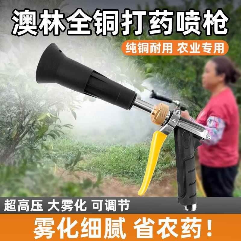 农用打药喷枪新式进口雾化机动力喷雾器高压可调果树园林手持枪