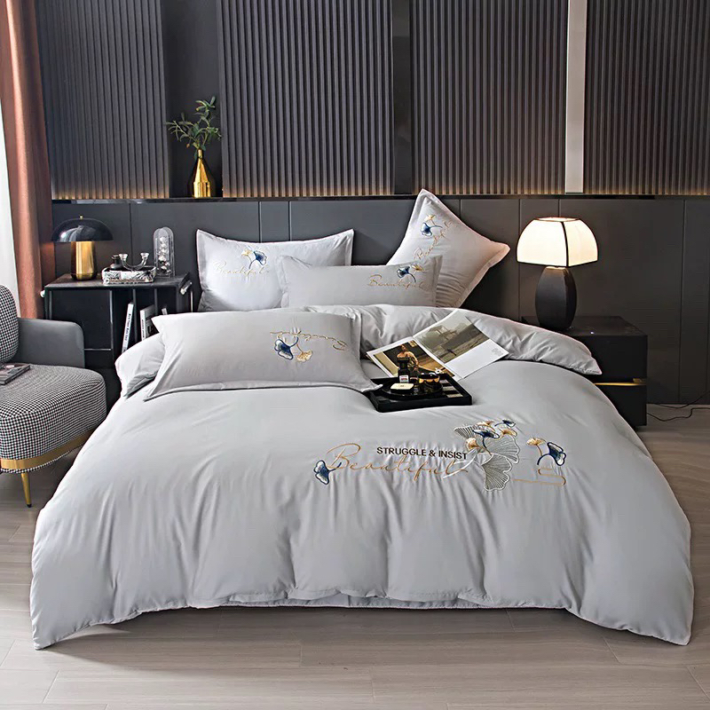 高档棉绣花工艺床上四件套