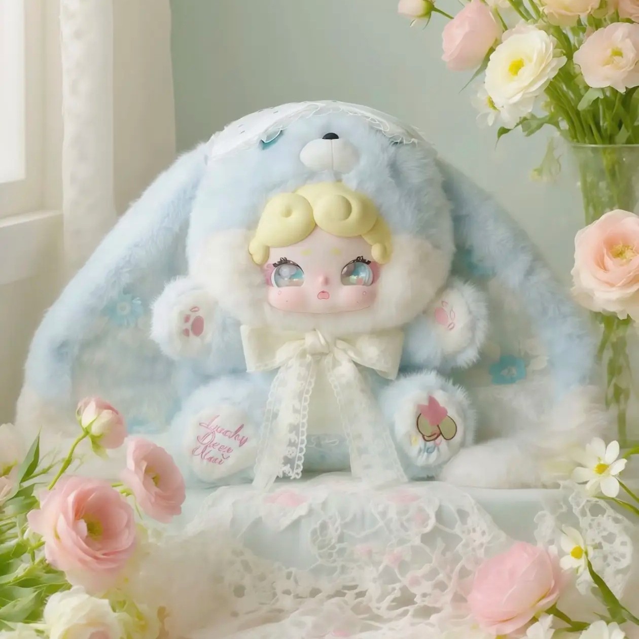 【正品12】晚安小兔甜茶小兔600体毛绒正版代拆