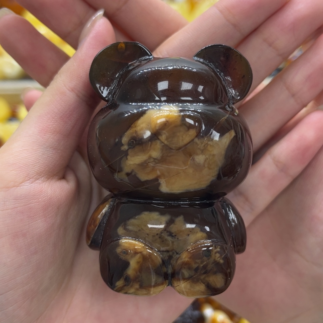琥珀颈饰未镶嵌天然琥珀