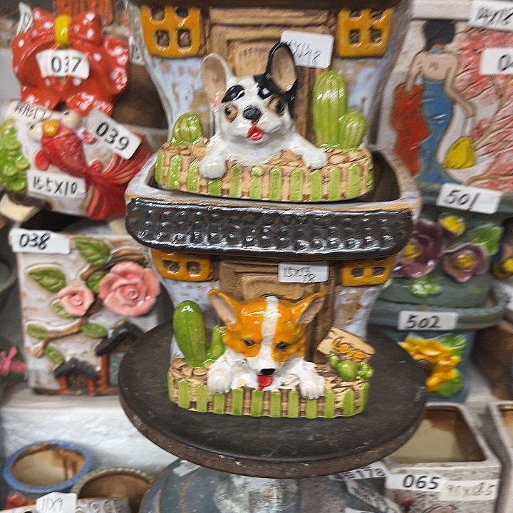 粗陶材质多肉花盆