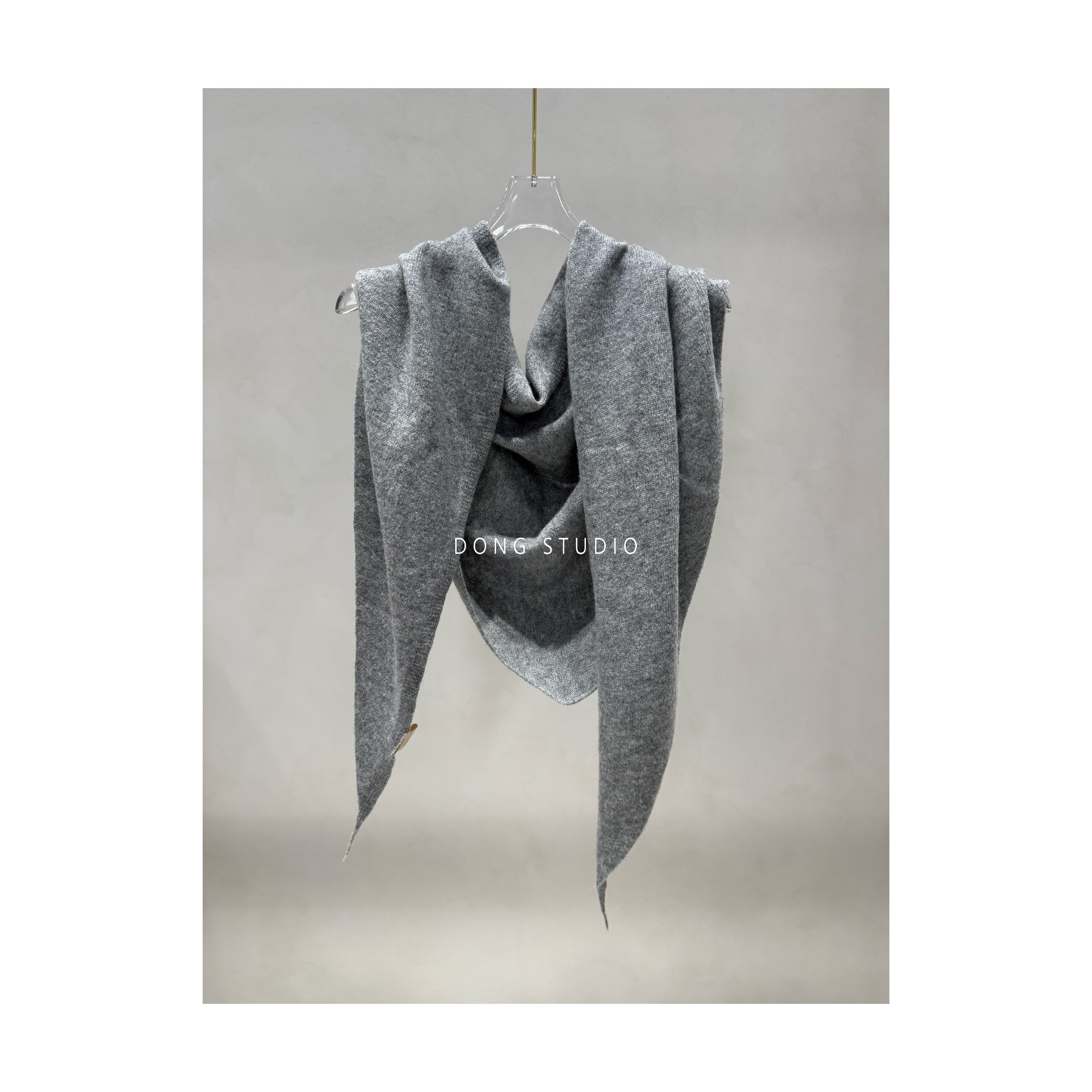 100羊毛超大披肩三角巾K7289