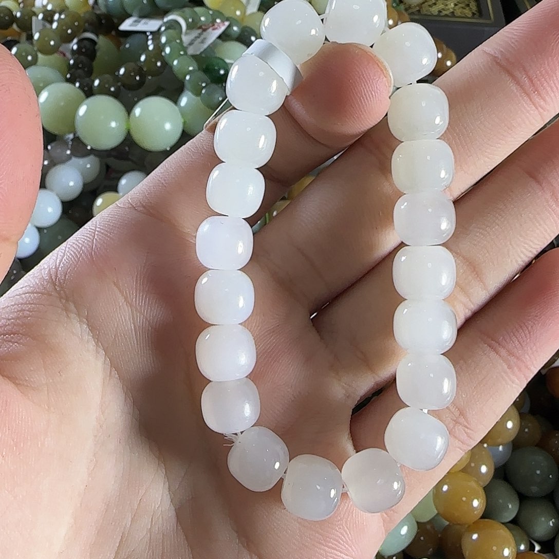 和田玉手链未镶嵌53