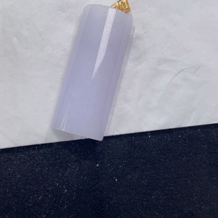 吊坠(不含链)18K金镶嵌翡翠