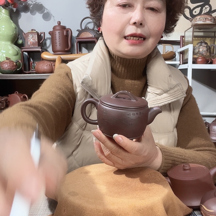 紫泥茶壶海*原矿紫砂壶