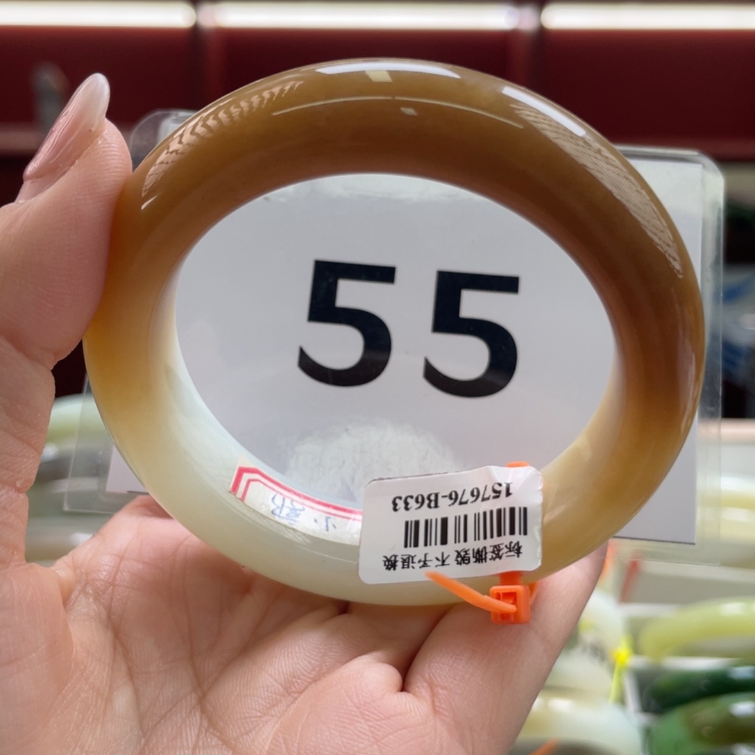 未镶嵌手镯和田玉漏漏镯