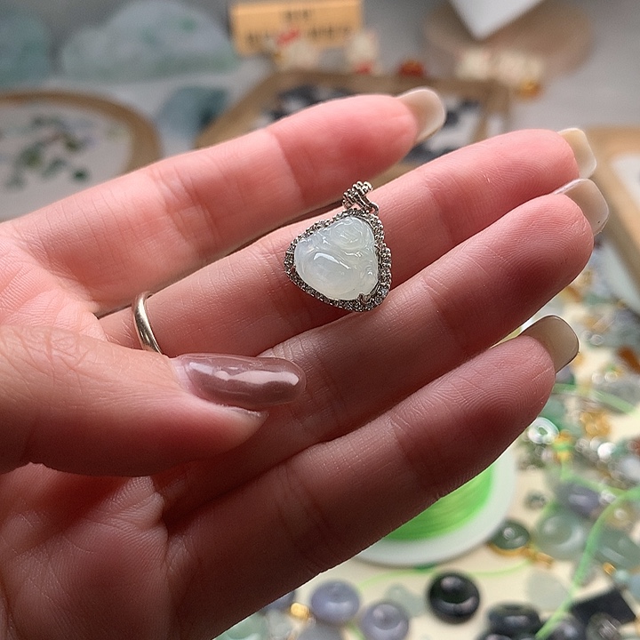 翡翠颈饰未镶嵌?***?佛公