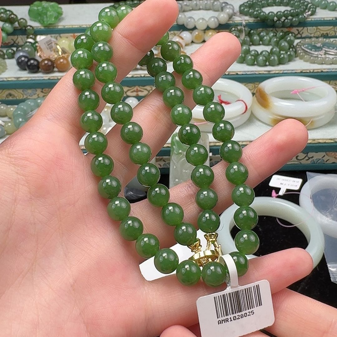 和田玉手串未镶嵌