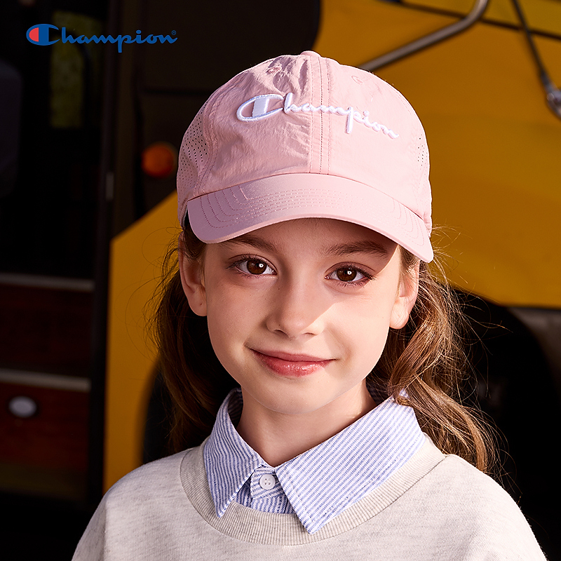 Champion冠军儿童经典LOGO标轻薄透气运动休闲鸭舌棒球帽子S6JF51