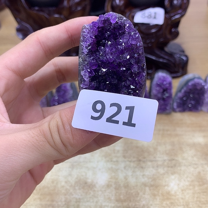 紫水晶未镶嵌紫晶婷**～921峰