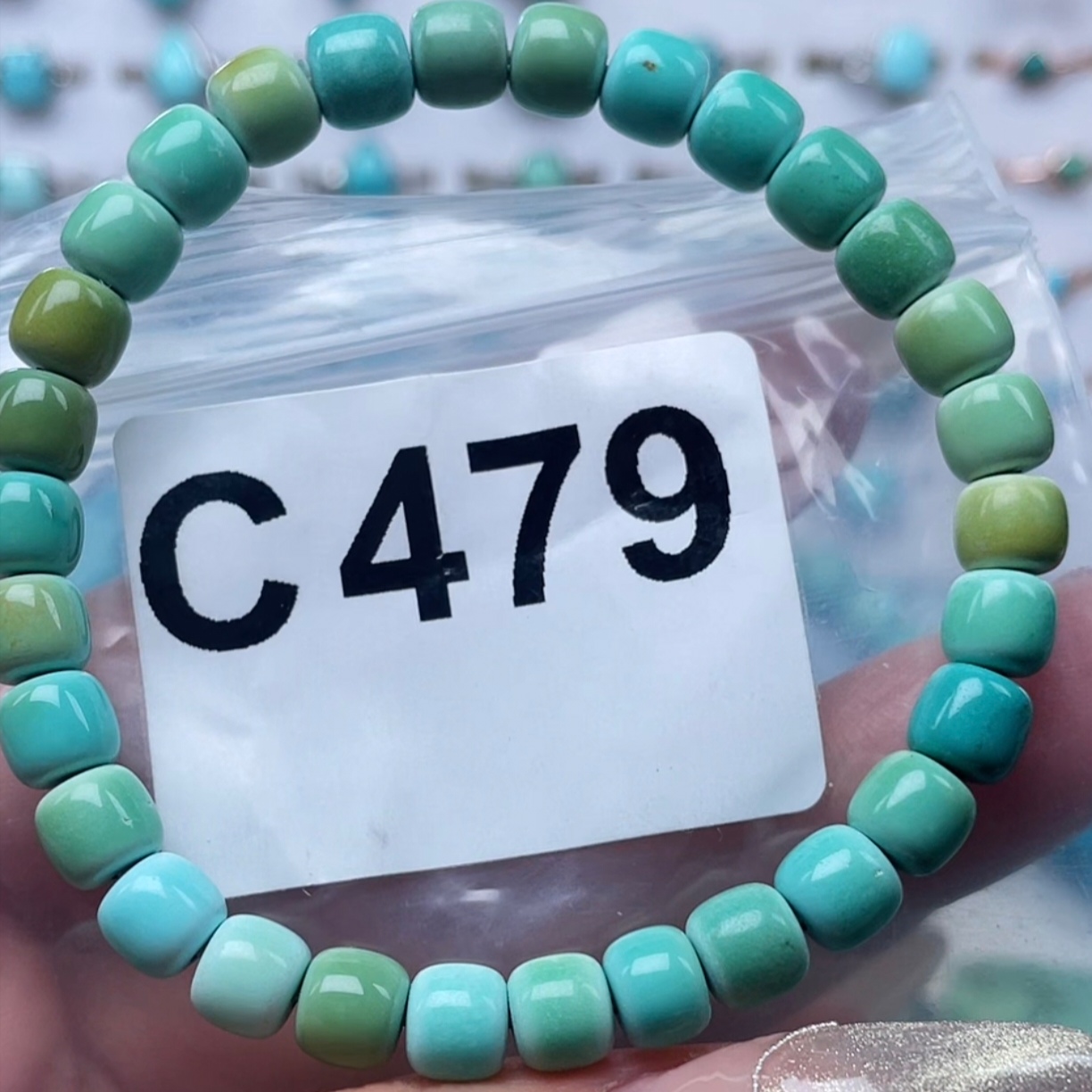 【未镶嵌】湖北十堰天然原矿绿松石配饰