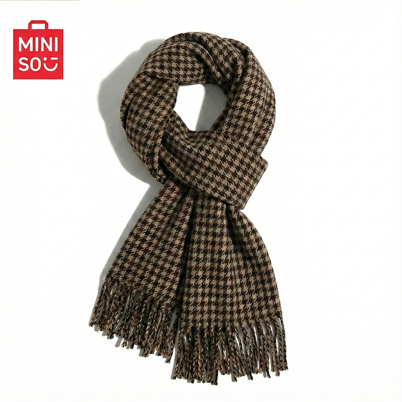 MINISO名创优品围巾女时代少年团刘耀文马嘉祺同款圣诞礼物围脖男