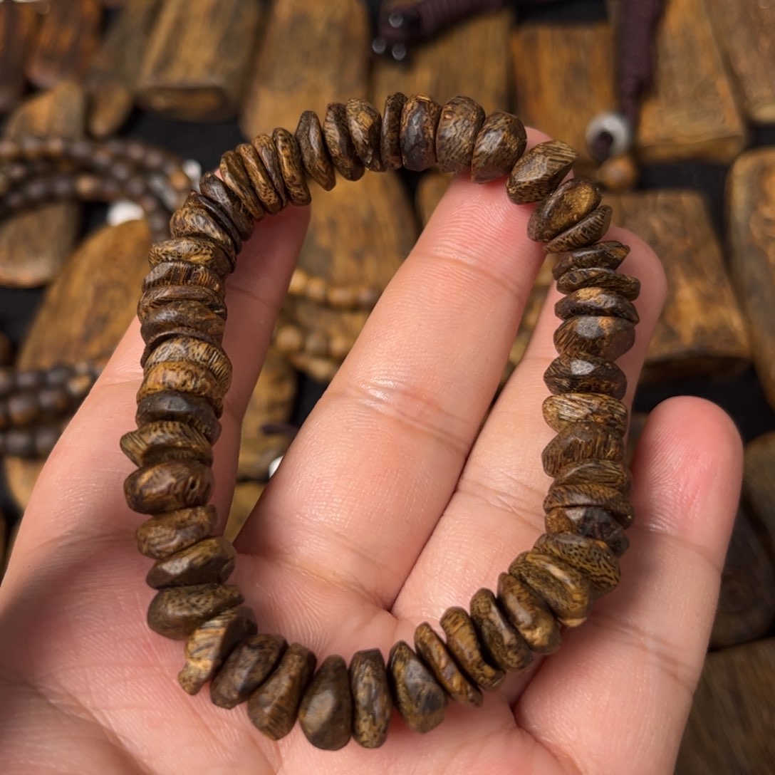 沉香手串奇楠沉香沉水浮壳子单圈手串一条（福利）