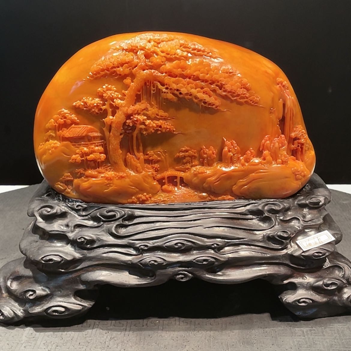 【闪购商品】寿山石茶**语山水寿山石雕刻