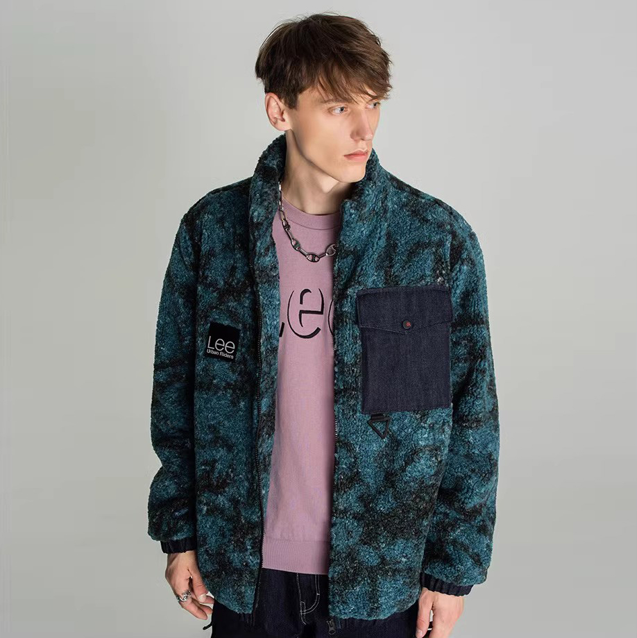 Lee商场1399男装秋冬呢子保暖深色厚外套LMT003652101204-A01743