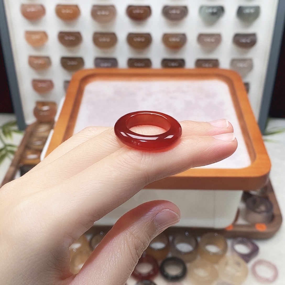 ****变玛瑙/玉髓未镶嵌戒指港16