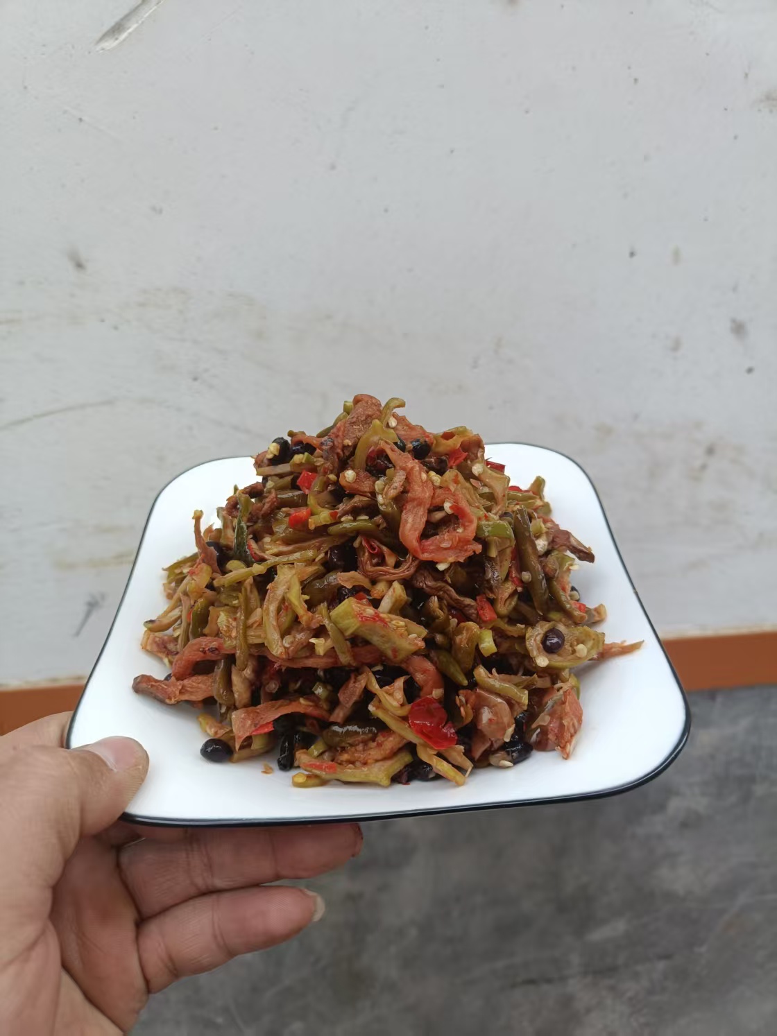 【湘水】湖南农家青椒豆豉扎菜   等散装食品代卖【包邮】